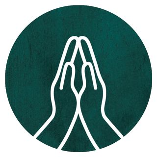 Icon of praying hands for weekly challenges